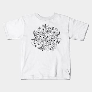 May Birth Month Flower Bouquet Kids T-Shirt